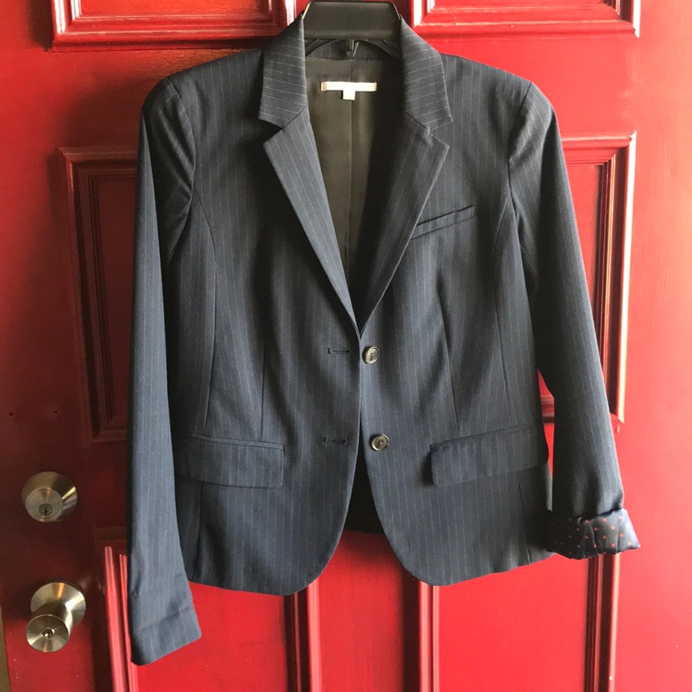Gap navy pin stripe blazer